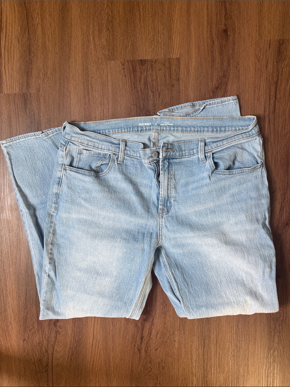 Old Navy Pale Blue Relaxed Straight Jeans